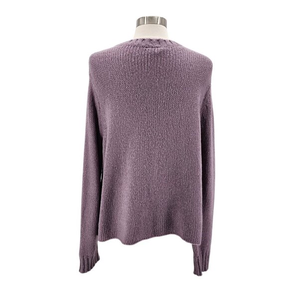 Wooden Ships Paola Buendia Womens S/M Sweater Purple Acrylic Mohair Wool Boxy - Picture 5 of 8